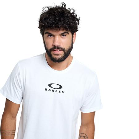 Camiseta Masculina Oakley Bark Tee Branco