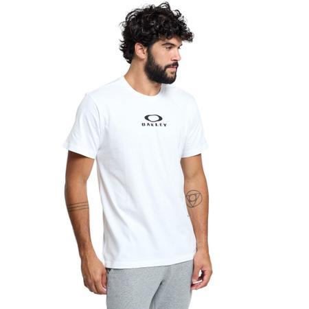 Camiseta Oakley Mod Bark New Tee Branca - Back Wash