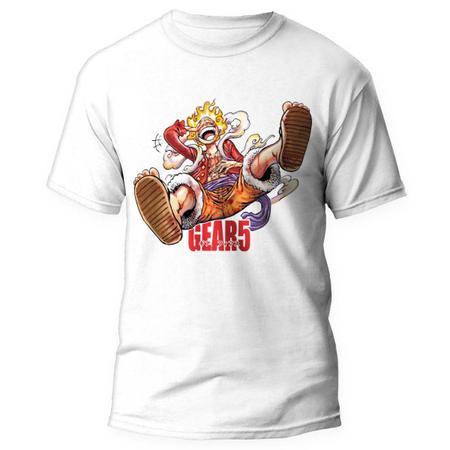 Camiseta One Piece Luffy Gear 5 Unissex Camisa Anime