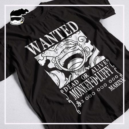 Camiseta One Piece Luffy Gear 5 Wanted Unissex 100 Algodao Kamisetas Otaku Camiseta Feminina Magazine Luiza