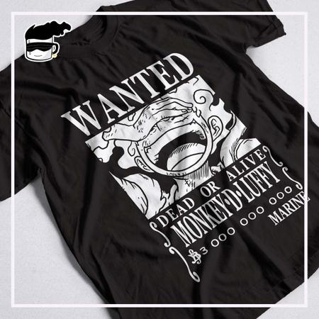 Camiseta One Piece Luffy Gear 5 Wanted Unissex 100% Algodão - Kamisetas  Otaku - Camiseta Feminina - Magazine Luiza