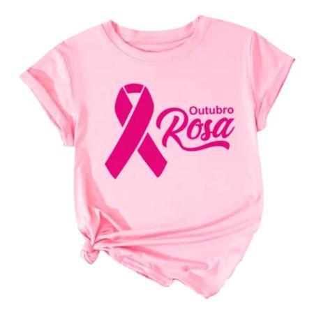 Imagem de Camiseta Outubro Rosa Baby Look Envio Imediato Campanha Nova