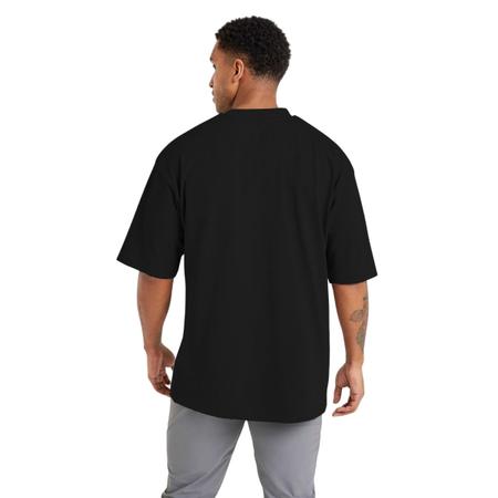 Imagem de Camiseta Oversized para Academia Streetwear, Gola Redonda, Ideal para Esportes Corvo