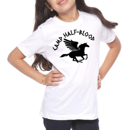 Camiseta Baby Look Camp Half Blood Meio Sangue Percy Jackson