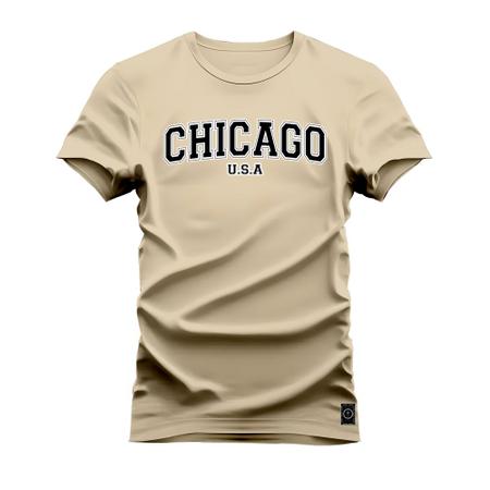 Imagem de Camiseta Plus Size Algodão Premium Estampada Chicago USA