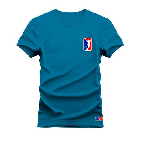 Imagem de Camiseta Plus Size T-shirt Unissex Estampada Basquete Algodão Posição Peito NS