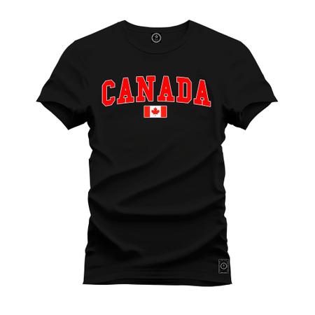 Imagem de Camiseta Premium T-Shirt Algodão Estampada Unissex Canada