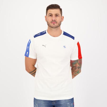 Camiseta puma bmw top motorsport race branca