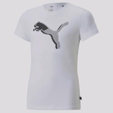 Imagem de Camiseta Puma Power Graphic Juvenil Feminina Branca