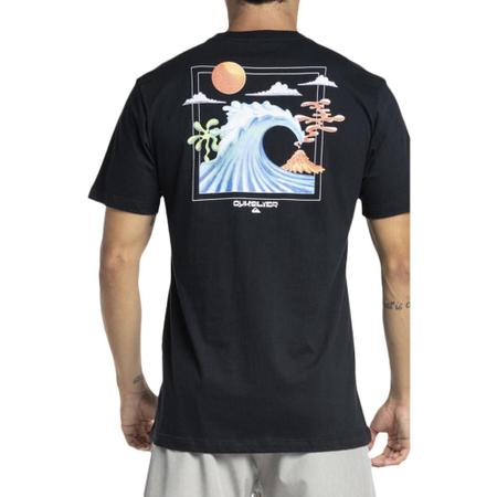 Imagem de Camiseta Quiksilver Ocean Bed WT23 Masculina Preto