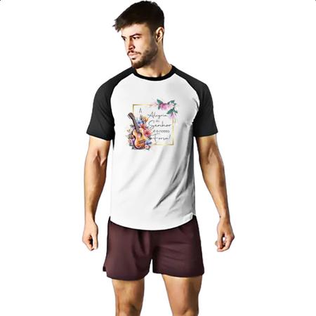 Imagem de Camiseta Raglan Alegria do senhor nossa forca