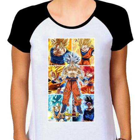 Camiseta Feminina Branca Desenho Anime Dragon Ball Z 06 - DESIGN CAMISETAS  - Camiseta Feminina - Magazine Luiza