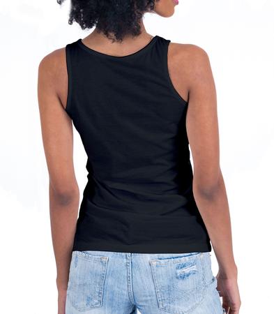 Imagem de Camiseta regata de Caveira FEMININA Rock Cinza