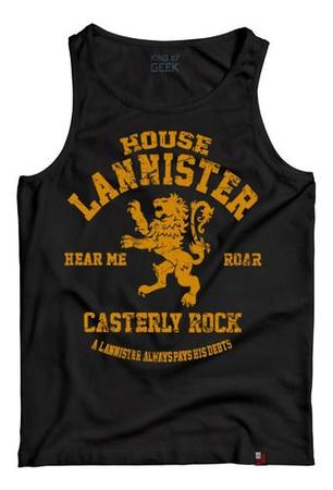 Imagem de Camiseta Regata Game Of Thrones House Lannister Camisa Geek