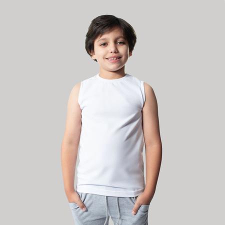 Imagem de Camiseta Regata Infantil Menino Algodão Kit com 4