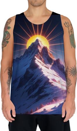 Imagem de Camiseta Regata Montanha Neon Mountain Translucent 4