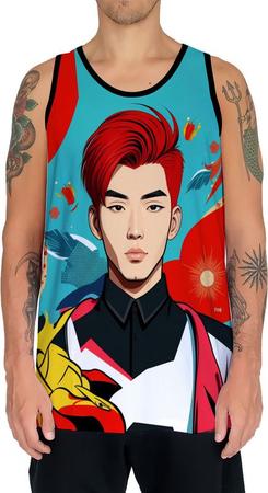 Imagem de Camiseta Regata Tshirt K-pop Moda Coreana Pop Art Ásia 11
