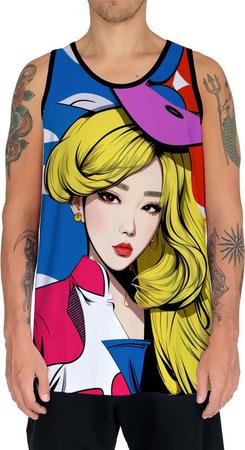 Imagem de Camiseta Regata Tshirt K-pop Moda Coreana Pop Art Ásia 16