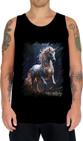 Imagem de Camiseta Regata Unicornio Criatura Mítica Fera 2