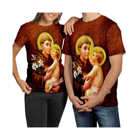 Camiseta infantil religião santo antonio