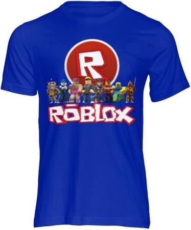 Camiseta Infantil Roblox Turma - Logo Azul