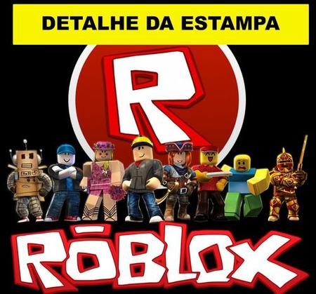 Camiseta Promoção Camisetas Roblox Infantil Preto