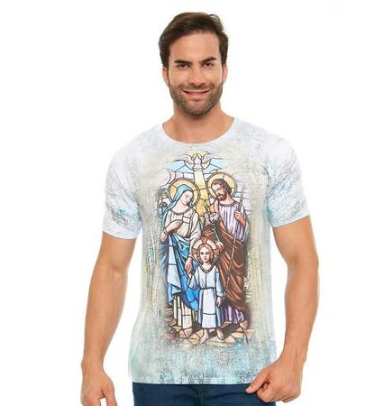 Camiseta Sagrada Familia DV11789 Agape Moda Camiseta Feminina Magazine Luiza