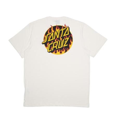 Imagem de Camiseta Santa Cruz Thrasher Flame Dot SS Oversize Off White