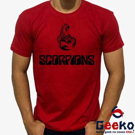 Imagem de Camiseta Scorpions 100% Algodão Banda de Rock Geeko