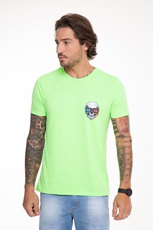 Imagem de Camiseta Skull Geek - Verde Neon