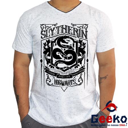 Imagem de Camiseta Sonserina 100% Algodão Hogwarts Harry Potter Slytherin Geeko Shirts 08