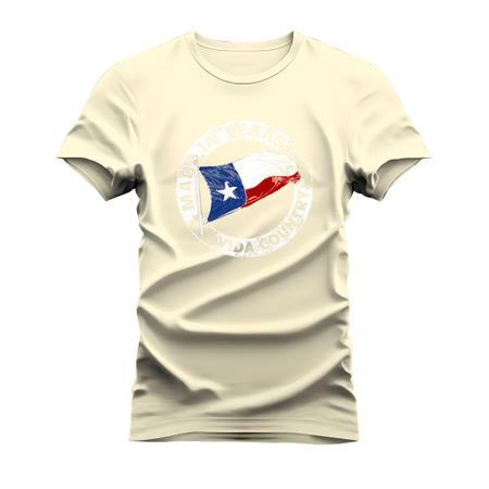 Camiseta T-Shirt Algodão Mácia Confortável Estampada Made In Texas - Vida Country Imagem de Camiseta T-Shirt Algodão Mácia Confortável Estampada Made In Texas