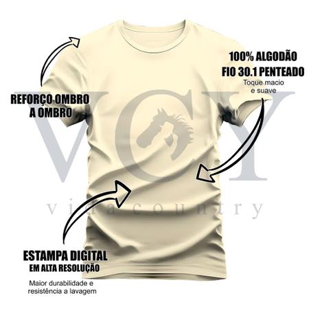 Imagem de Camiseta T-Shirt Algodão Mácia Confortável Estampada Made In Texas