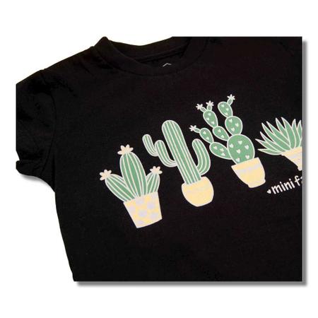 T-shirt infantil família de cacto com nome - TenStickers