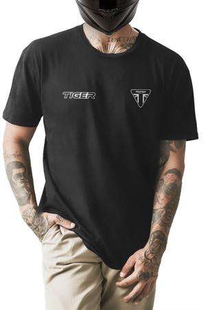 Camiseta T shirt Masculina Moto Triumph Tiger Aceleraaa