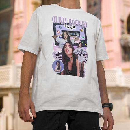 Imagem de Camiseta T-Shirt Olivia Rodrigo Album Vampire Sour Vintage