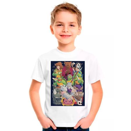 CAMISETA TARTARUGA NINJA DESENHO INFANTIL