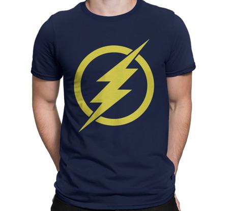 Imagem de Camiseta the flash personagem 100% algodão unissex lançamento