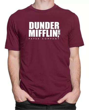 Camiseta camisa Dunder Mifflin The office Escritório 3 opções de cor