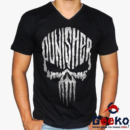 Camiseta The Punisher 100 Algodao O Justiceiro Geeko Outros Moda e Acessorios Magazine Luiza
