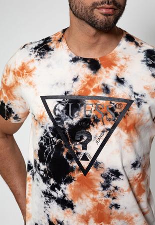 Camiseta Tie Dye Logo Guess Camiseta Masculina Magazine Luiza