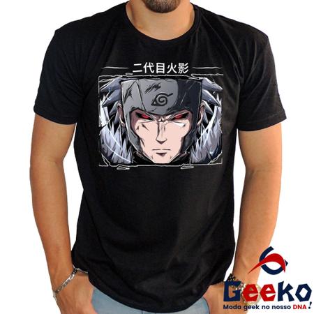Camisa Camiseta Anime Naruto Primeiro Hokage Hashirama Senju