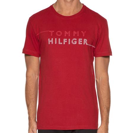 Camiseta Tommy Hilfiger Masculina Core Logo Tee Vermelha