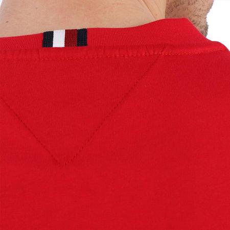 Camiseta Tommy Hilfiger Logo Bordado Vermelha - Compre Agora