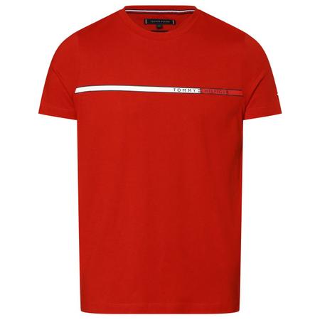 Camiseta Tommy Hilfiger Masculina Core Logo Tee Vermelha