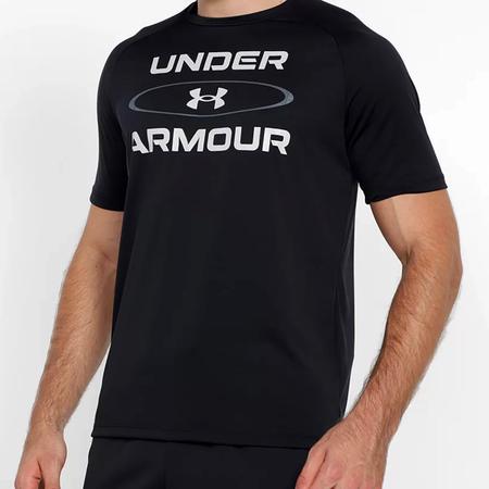 Camiseta Under Armour Tech 2.0 Wm Gp Ss Brz Masculina - Preto e