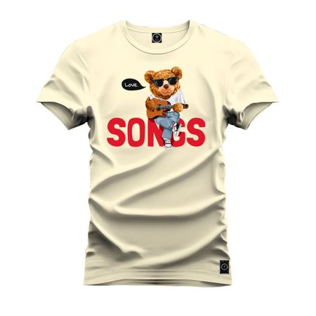 Imagem de Camiseta Unissex Algodão Macia Premium Estampada Urso Bad Boy