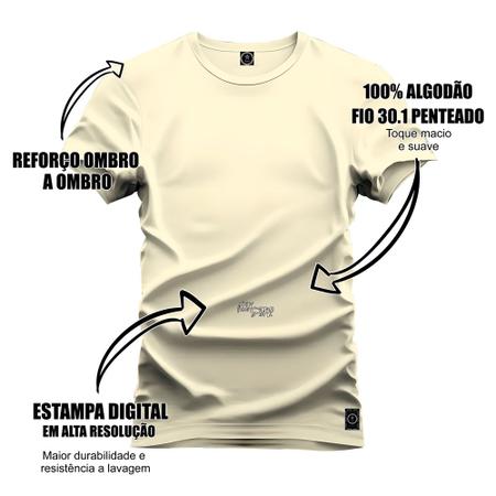 Imagem de Camiseta Unissex Algodão Premium Estampada Mickey Caveira