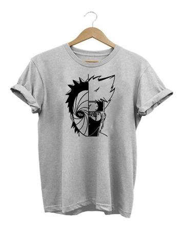 Imagem de Camiseta Unissex Kakashi E Obito Baby Look Naruto Anime Camisa 100% Algodão