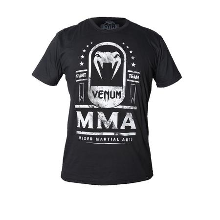 Camiseta venum mma fight team black muay thai ufc jiu jitsu